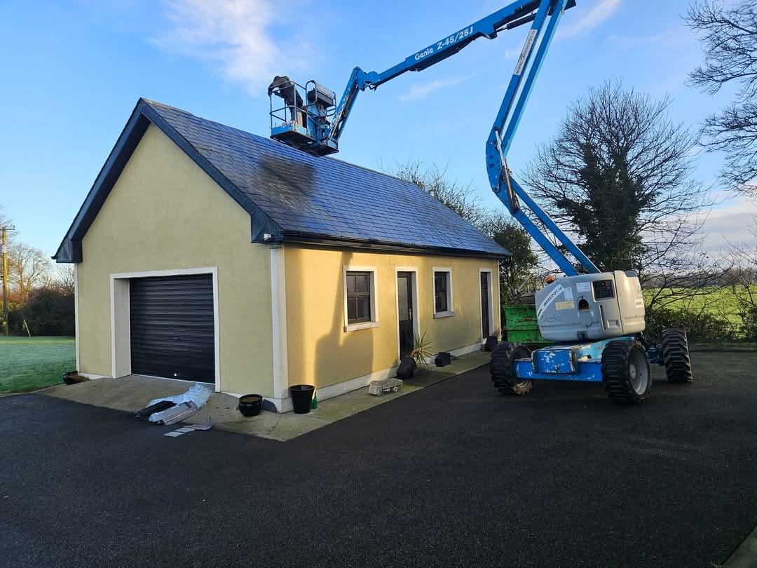 Traditional cut roof installation by roofing contractors in Offaly