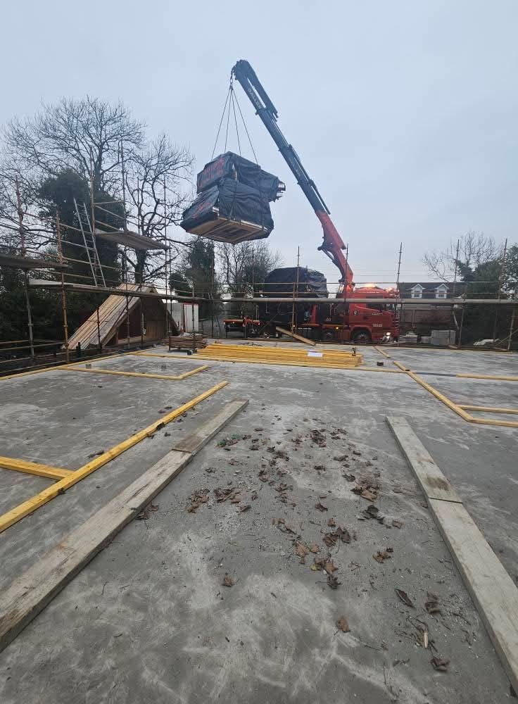 House exterior before renovation in Offaly Ireland